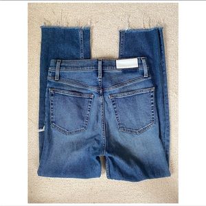 Re/done high rise 70’s stove pipe jeans